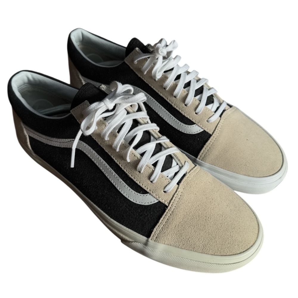 VANS OLD SKOOL - BLACK / TAN / WHITE - SIZE 11